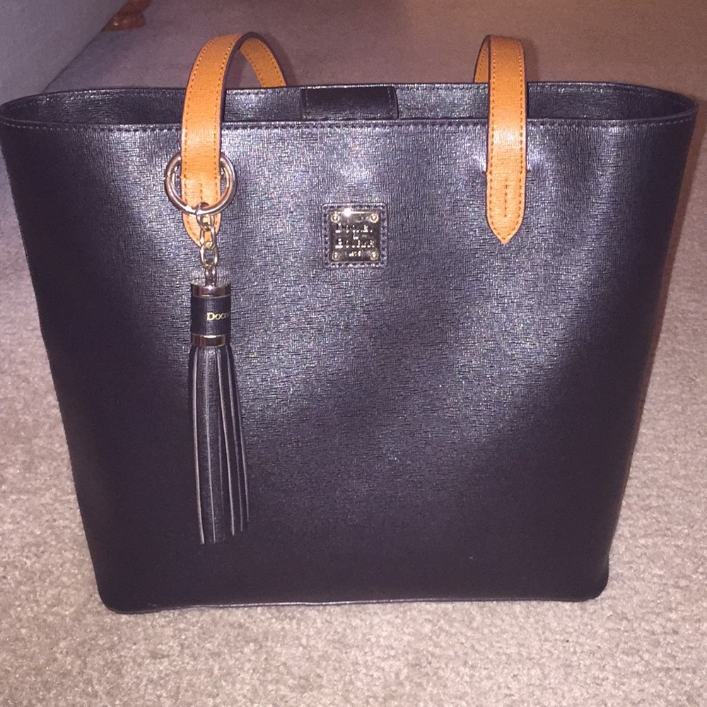 Dooney & Bourke Saffiano Leather Hadley Tote.